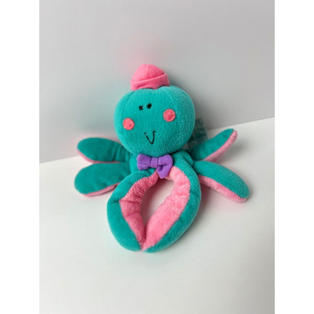 Vintage Russ Berrie Tubby Octopus Plush Rattle‎ Toy